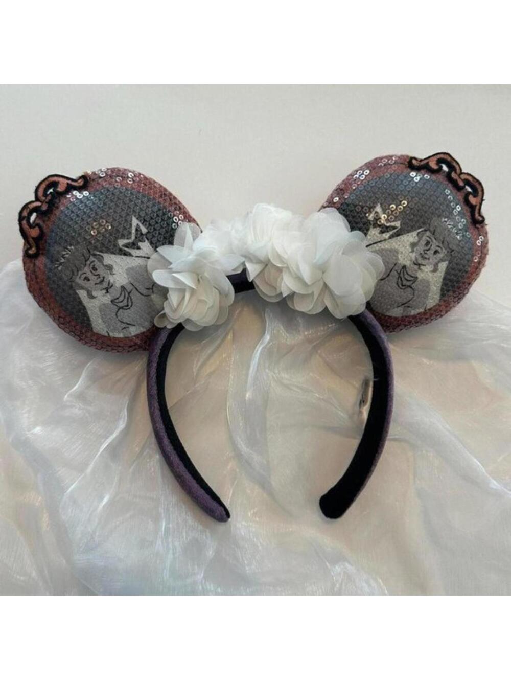 Disney Parks Haunted Mansion Constance veil sequin ears